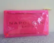 1x Napoleon Perdis Pink see through waterproof Makeup Cosmetics Bag, Brand NEW!