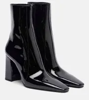 [Saint Laurent] Saint Laurent Rainer 90 patent leather ankle boots AU 6 black