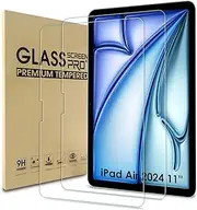 WD&CD [2 Pack] Screen Protector Compatible with iPad Air 2024 11'' Tempered Glass, [HD Clarity] [9 Hardness] Tempered Glass Replacement for iPad Air 2024 Screen Protector, 11''