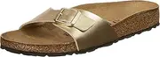 [Birkenstock] Madrid Birko-Flor Sandals - Narrow - Gold