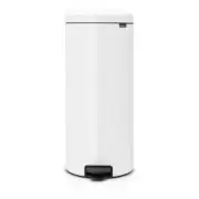 Brabantia Newicon 30L/68cm Pedal Rubbish Bin Waste/Trash Garbage Storage White