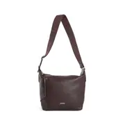 [LOEWE] Small Cubi Crossbody Bag in Supple Grained Leather Brown