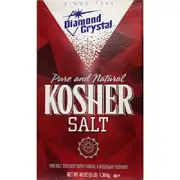 Diamond Crystal Kosher Salt – Full Flavor, No Additives and Less Sodium - 3LB