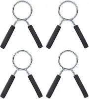 Spring Collars 28mm, Pack of 4 Dumbbell Collars for Standard Barbell and Dumbbells, Quick Assembly, Dumbbell Clamps for Barbell Bar 28mm