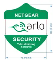 Arlo security system sticker Outdoor/Indoor high quality 3M Scotchcal