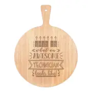This Is What An Awesome Technician Looks Like Pizza Board Paddle Wooden