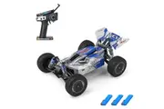 WLtoys 144011 Remote Control Car 1/14 2.4GHz 65KM/H High Speed Off Road Car 4WD Vehicle Gifts for Kids Adults 3 Battery