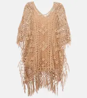 [Anna Kosturova] Anna Kosturova Crochet cotton kaftan One Size gold