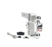 Weigh Safe 2.5" 180 Degree Class V 6" Drop Hitch Receiver, 18.5K; CTB6-2.5-KA