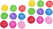 IMIKEYA 2sets 9pcs Colorful Rattan Balls Wreath Pendant Decor for Weddings Parties and Hanging Adornment for Long Term Display and Versatile Use Random Color 9pcs*2