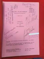 STAR TREK GENE RODDENBERRY Signed Script TNG Encounter at Farpoint + more signed