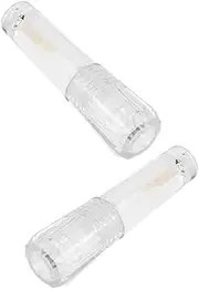[Outanaya] 2pcs Lip Gloss Tube Leak Refillable Container for Liquid Eyeshadow Lip Oil and Gloss Elegant Design for Travel Makeup Essentials Portable Dispenser for Touchups