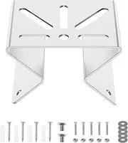 Security Camera Corner Mount Bracket with Screw Washer Monitoring Area up to 270° Stainless Steel Mount Metal Bracket Compatible with Eufy Floodlight Camera(Silver)