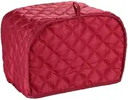 Toaster Cover 2 Slice, Small Appliance Cover for Kitchen, Dust and Fingerprint Protection (11.5" x 8" x 8") Red