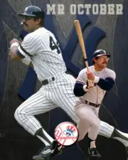 New York Yankee Lithograph print of Reggie Jackson 2020