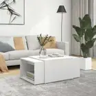 3 Piece Nesting Coffee Table Set White 60x60x38 cm Engineered Wood vidaXL