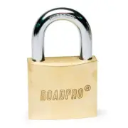 RoadPro RPLB-50 2 Inch 50mm Solid Brass Padlock (3 Individual Locks)