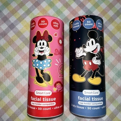 Disney Mickey Minnie Smart Care Soft Tissue Kleenex Car Cup Holder
