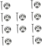 Kisangel 10pcs Non Skid Guitar Strap Locks Durable Belt Fixators for Electric Acoustic Guitars Easy to Install Prevents Dropping Reliable Accessory for Musicians