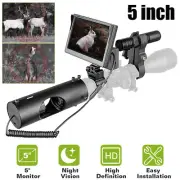 5" Infrared Night Vision Scope Monocular Hunting Sight IR 850nm Camera Monitor