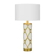 Vilma Table Lamp White / Gold - VILMA TL-WHWH