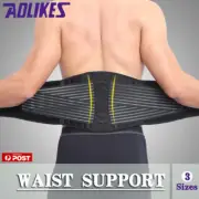Posture Waist Trimmer Lumbar Lower Support Belt Pain Relief Back Brace Strap AU
