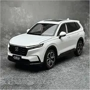 Scale Finished Model Car 1:18 Scale for Honda CR-V SUV Alloy Diecast Car Model Exquisite Replica Vehicle Static Display Collector Die-cast Vehicle(White)