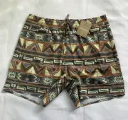 Patagonia Men's Sz M Hydropeak Volley Swim Boardshorts High Hopes Geo Forge Grey