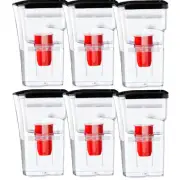 6 X Aquaport 2L Water Filter Jug 2 Litres Including Filter AQPJUGWS