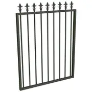 ProtectorAl 975 W x 1200mm H Woodland Grey Aluminium Spear Top Pool Gate