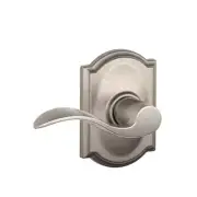 Accent Satin Nickel Passage Hall/Closet Door Handle With Camelot Trim