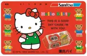Hello Kitty Telephone Card Unused Sanritsu Genji Pie Hello Kitty Retro