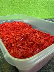 x4000 new Lego Red Tiles 1x2 Smooth MOC Building Finishing Lot Bulk Parts