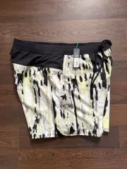 Stance Flux Performance Liner 2-in-1 Shorts Men Size XL 5" Abstract Green $85