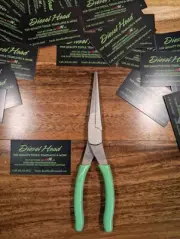 *NEW* Snap On Tools 97ACF Green Comfort Grip Needle Nose Pliers - FREE SHIPPING