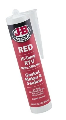 J-B Weld 31914 Red High Temperature RTV Silicone Gasket Maker and Sealant - 1...