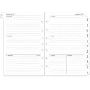 2025 Weekly Monthly Planner Refill, Jan. 2025-Dec. 2025, 5.5"x8.5" 7Hole Punched