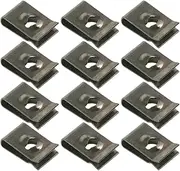GLEAVI 100pcs Car Screw Base Clips U Clip Nut Hardware Nuts Automotive Fastener Kit Nut Fastener Automotive Supplies Car Parts Auto Parts Automotive Body Parts Spire u Clip Coffee Iron