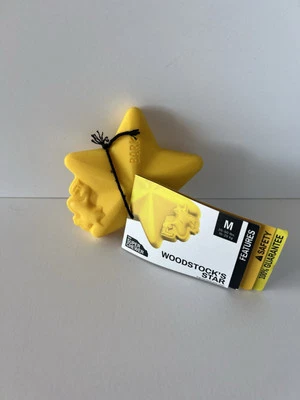 NWT Bark Box Super Chewer Woodstock's Star Dog Toy Nylon Medium Peanuts