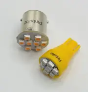 Pinball LED bulbs 25pcs WARM WHITE #89 FLASHER "Ultra Bright" 8LED bayonet 8smd