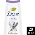 Dove Relaxing Body Wash for Women Lavender Oil & Chamomile Cleanser, 20 oz