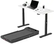 LSG Nimbus Walking Pad Treadmill + ErgoDesk Automatic Standing Desk 1500mm (White) with 1.5HP Everdrive H1 Motor, 6 Preset Programs, Dual Motor System, 10 km/h Max Speed & Wireless Wristband Control