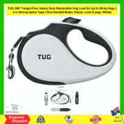 TUG 360° Tangle-Free, Heavy Duty Retractable Dog Lead for up to 50 Kg Dogs | 5m