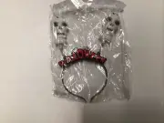 Halloween Light Up Skull Headband Costume New In Package
