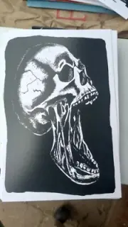 Goo Skull Post Card By Brandy Devoid