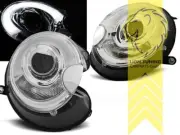 LT LED DRL Lightbar Halo Headlights Mini One R56 R57 led chrome 06-10 XENON LHD