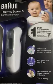 Braun Digital Ear Thermometer ThermoScan 5 IRT6500 FOR KIDS & ADULTS