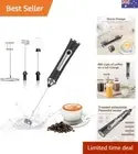 Milk Frother, USB Rechargeable Handheld Electric Whisk, 3-Speed Adjustable Dr...