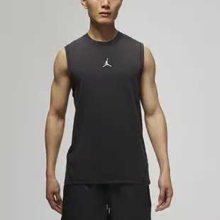 Nike 背心 Jordan Sport 男款 黑 無袖 喬丹 透氣 訓練 小logo 【ACS】 DM1828-010