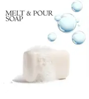 New 1 lbs White (All Natural) Melt and Pour Soap Base